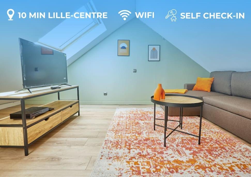 Elegant T3 A 5 Min De La Gare Lille-Flandres Apartment Mons-en-Baroeul Exterior photo